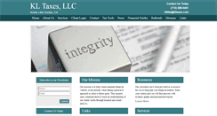 Desktop Screenshot of kltaxes.com